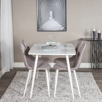 Spisegruppe Venture Home Polar med 4stk Stoler