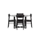 Spisegruppe Venture Home Durango Ø120 cm med 4st Montros Spisestoler