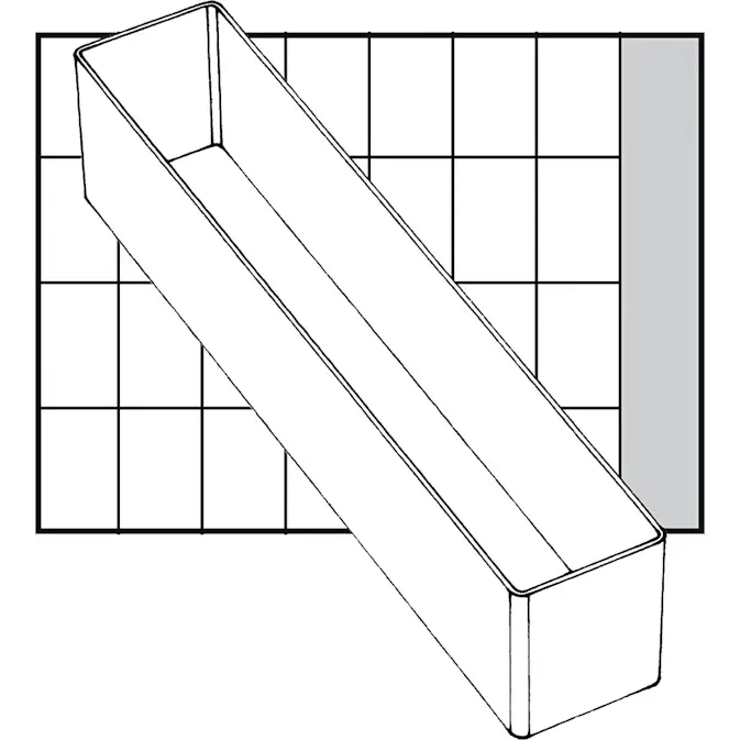 Basisinnsats Raaco Nr. A9-4 H47 mm Str 218x39 mm 1 Stk