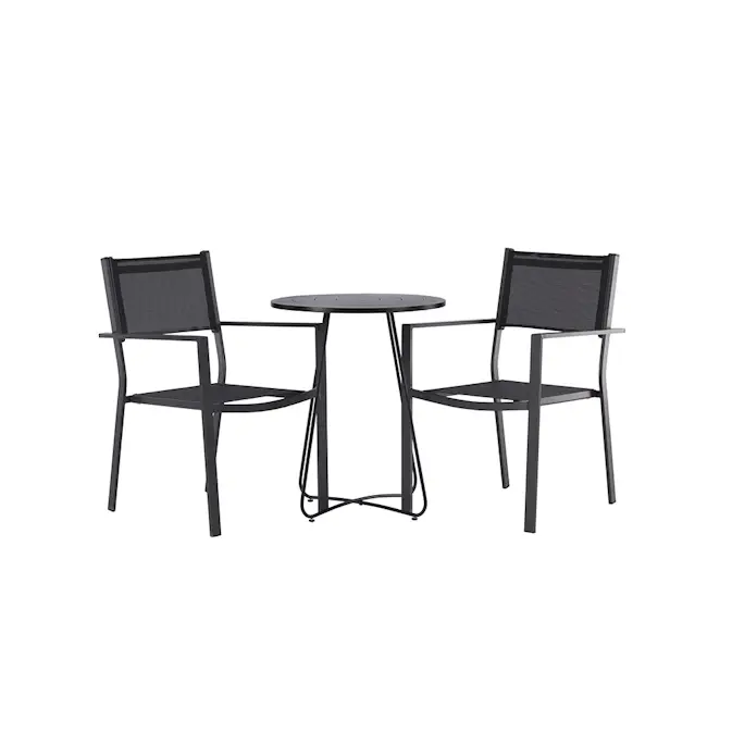 Cafégruppe Venture Home Bacong Bord med 2 Copacabana Stoler