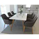 Spisegruppe Venture Home Pelle Casper med 6 Stoler