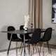 Spisegruppe Venture Home Silvia med Innleggsplate og 4 Pobbie Stoler