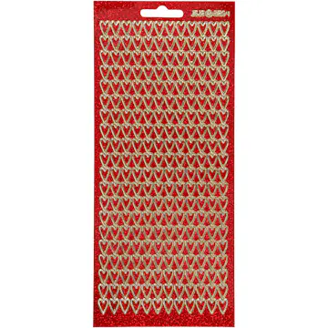 Klistremerker Creativ Company med Hjerter 10x23 cm