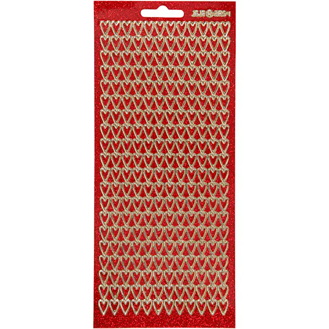Klistremerker Creativ Company med Hjerter 10x23 cm