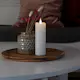 Vokslys Gnosjö Konstsmide 5x15,2 cm LED Hvit