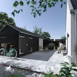 Utebod PLUS Classic Multi Hagehus 3 Moduler Dobbeldør Åpen/Lukket 14,5m2