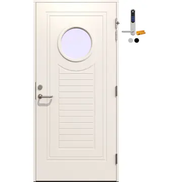 Ytterdør Gilje Sailor med Yale Doorman Classic Home