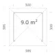 Paviljong Palmako Betty 9,0 m2