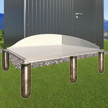 Fundament SmartBase PLUS Biohort Europa 2A og Utstyrsskap 230