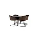 Spisegruppe Venture Home Kaseidon Ø100 cm med 4 stk Evening Stoler