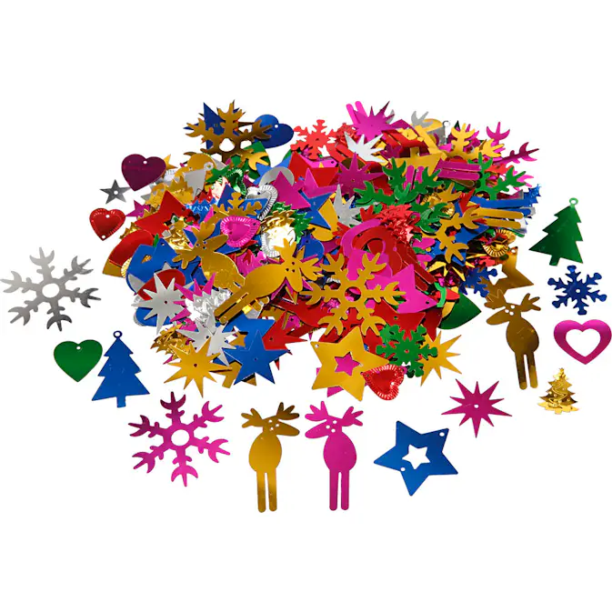 Paljetter Creativ Company Sterke Farger Str 8-50 mm 1 Pk