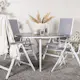 Spisegruppe Venture Home Break Ø120 cm med 4 Albany Stoler