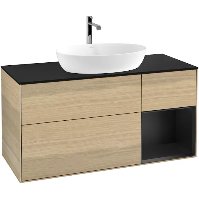 Tvättställsskåp Villeroy & Boch Finion med 3 Lådor Hylla och Bänkskiva för Fristående Tvättställ från Artis & Collaro