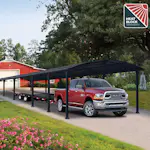 Dobbel Carport Canopia av Palram Arcadia i Metall 3,6x13 m