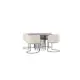 Spisegruppe furniture/fashion Stone Ø120 cm med 4 Simrishamn Stoler