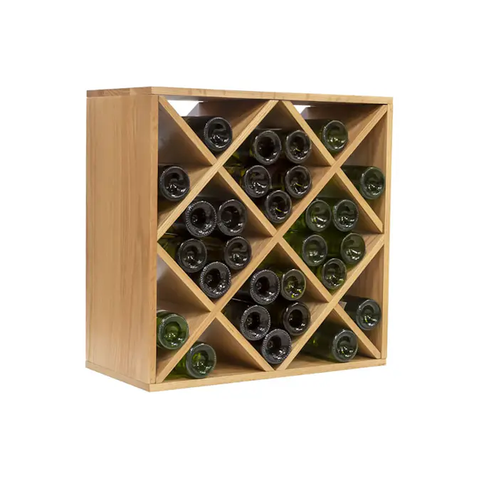 Vinstativ mQuvée Eik 28 Flasker 60x60x30 cm