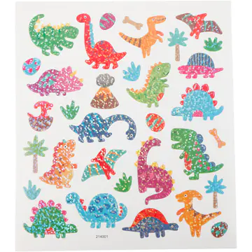 Klistremerker Creativ Company Selvklebende Dinosaurer 15x16,5 cm