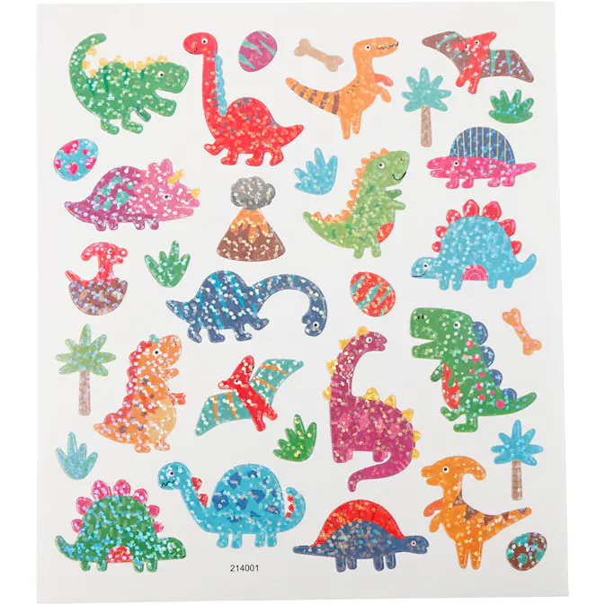 Klistremerker Creativ Company Selvklebende Dinosaurer 15x16,5 cm
