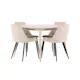 Spisegruppe Venture Home Flora Ø120 cm med 4st Night Spisestoler