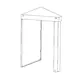 Hjørnemodul Myoutdoorkitchen Stainless Collection 45°