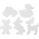 Perleplate Creativ Company Transparent Str 16x19,5-19x24 cm Jumbo 5 Stk/1 Pk