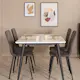 Spisegruppe Venture Home Jolie med 4 Walerina Stoler
