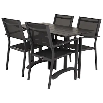Cafégruppe Venture Home Dolly med 4 Copacabana Spisestoler
