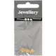 Leddperler Creativ Company Forgylt str 5,5x7 mm Hullstr 1 mm 3 stk/1 Pk