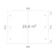 Carport Palmako Robert 20,6 m2
