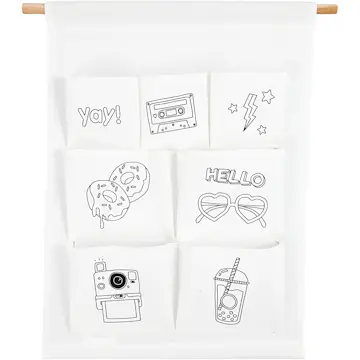 Oppheng Creativ Company med Lommer Hvit 46x34 cm 145 g 1 Stk