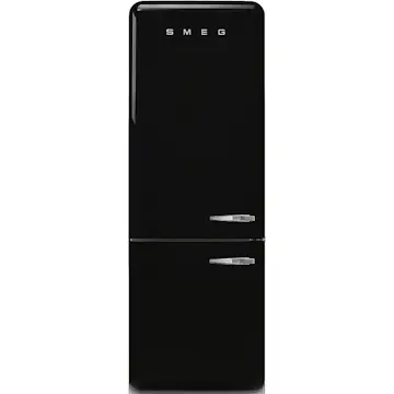 Frittstående Kjøleskap/Fryser Smeg FAB38LBL6 50s Style Svart Venstrehengt med No Frost