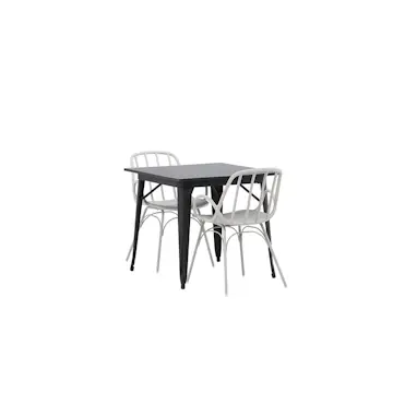 Spisegruppe Venture Home Tempe 80 cm med 2 Dyrön Stoler