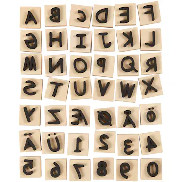 Skumstempler Creativ Company 3x3 cm 42-Pk