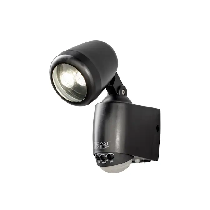 Vegglampe Gnosjö Konstsmide Prato High Power LED 1W Bevegelsessensor Batteri