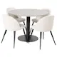 Spisegruppe Venture Home Roxanna med 4 Valentina Stoler Manchester