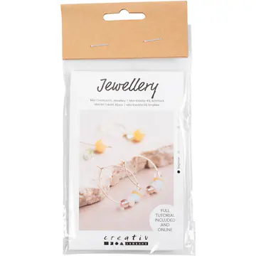 Smykker Creativ Company Mini DIY Kit Kreoler med Perler