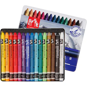 Akvarellfargestifter Creativ Company Neocolor II Ass Farger 15 stk/1 Pk 10 cm