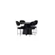 Spisegruppe Venture Home Bootcut Ø110 cm med 4 stk Stella Stoler