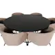 Spisegruppe furniture/fashion Copenhagen Ø140 cm med 6 Berit Stoler