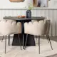 Spisegruppe Venture Home Bootcut Ø110 cm med 4 Limhamn Stoler