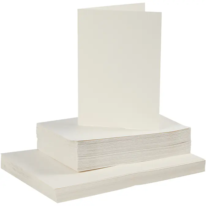 Kort Creativ Company og Konvolutt Kortstr 10,5x15 cm Konvstr 11,5x16,5 cm 50 stk 1 Pk