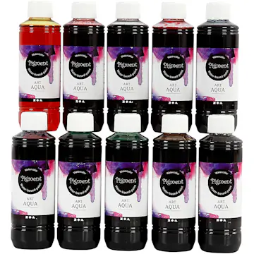 Akvarellfarge Creativ Company Flytende Ass Farger 10st 1 Förp
