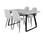 Spisegruppe Venture Home Estelle 140 med 4 Pooya Stoler
