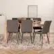 Spisegruppe Venture Home Shy med 6 Walerina Stoler Mikrofiber