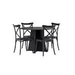 Spisegruppe Venture Home Bootcut Ø110 cm med 4 Crosett Stoler