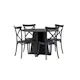 Spisegruppe Venture Home Bootcut Ø110 cm med 4 Crosett Stoler