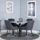 Spisegruppe Venture Home Roxanna med 4 Plake Stoler Rundt