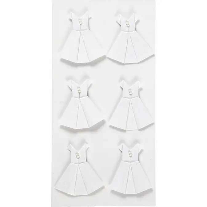 Klistremerker Creativ Company Kjole Str 35x31 mm 6 St/1 Pk