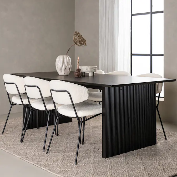 Spisegruppe Venture Home Vail med 6 Chico Stoler