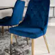Spisegruppe Venture Home Dipp med 6 Velvet Deluxe Fløyel Stoler